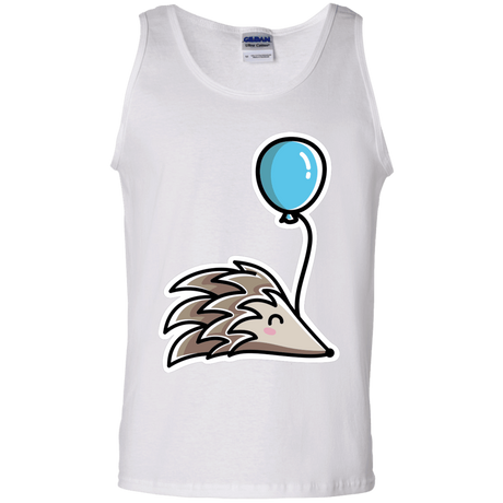 T-Shirts White / S Kawaii Hedgehog with Balloon Men's Tank Top