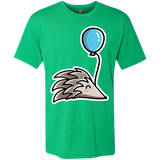 T-Shirts Envy / S Kawaii Hedgehog with Balloon Men's Triblend T-Shirt