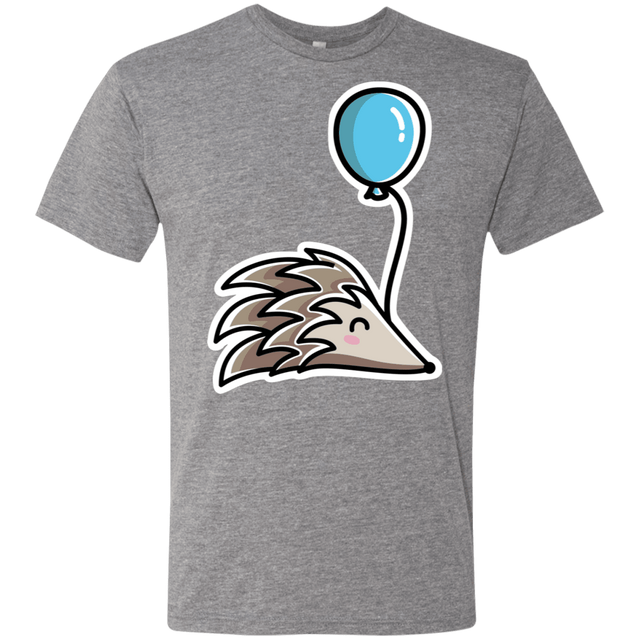 T-Shirts Premium Heather / S Kawaii Hedgehog with Balloon Men's Triblend T-Shirt