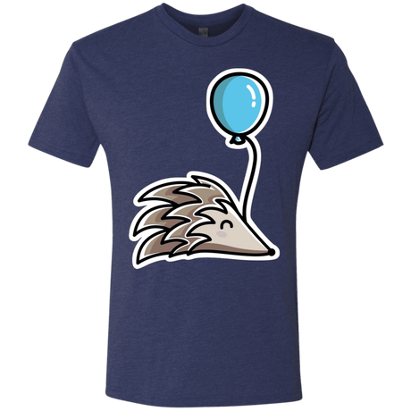 T-Shirts Vintage Navy / S Kawaii Hedgehog with Balloon Men's Triblend T-Shirt