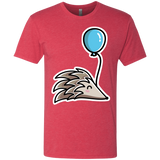 T-Shirts Vintage Red / S Kawaii Hedgehog with Balloon Men's Triblend T-Shirt