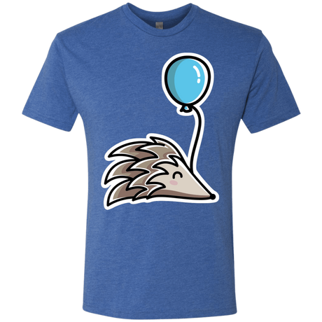 T-Shirts Vintage Royal / S Kawaii Hedgehog with Balloon Men's Triblend T-Shirt