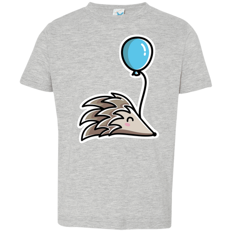 T-Shirts Heather Grey / 2T Kawaii Hedgehog with Balloon Toddler Premium T-Shirt