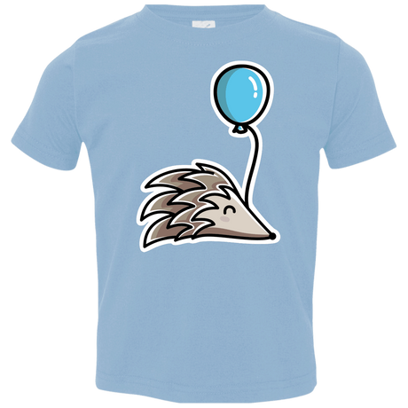 T-Shirts Light Blue / 2T Kawaii Hedgehog with Balloon Toddler Premium T-Shirt