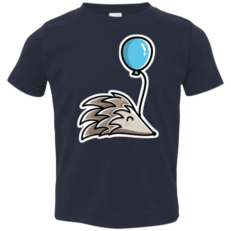 T-Shirts Navy / 2T Kawaii Hedgehog with Balloon Toddler Premium T-Shirt