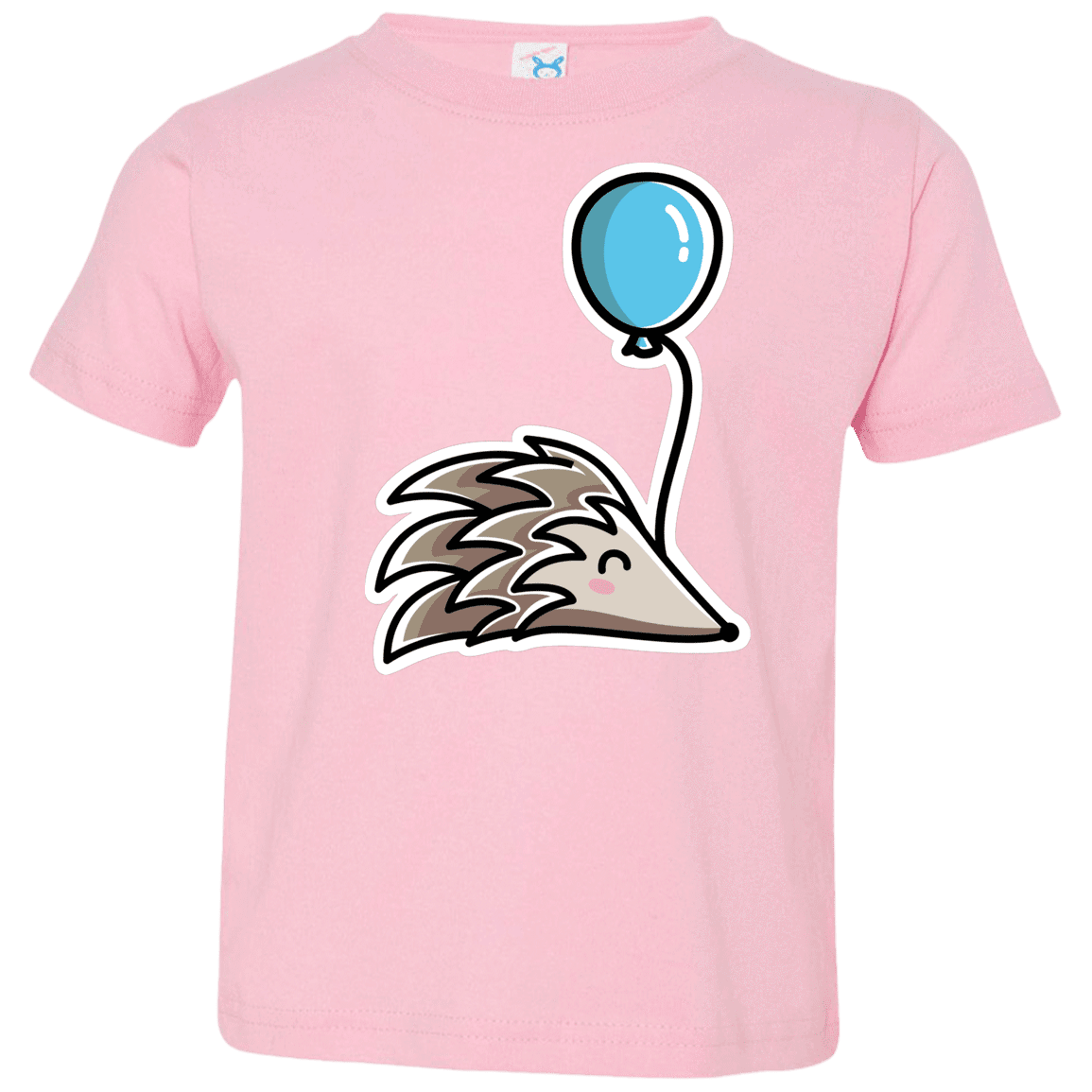 T-Shirts Pink / 2T Kawaii Hedgehog with Balloon Toddler Premium T-Shirt