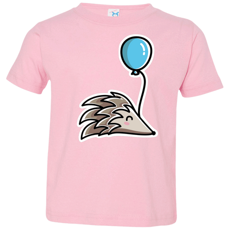 T-Shirts Pink / 2T Kawaii Hedgehog with Balloon Toddler Premium T-Shirt