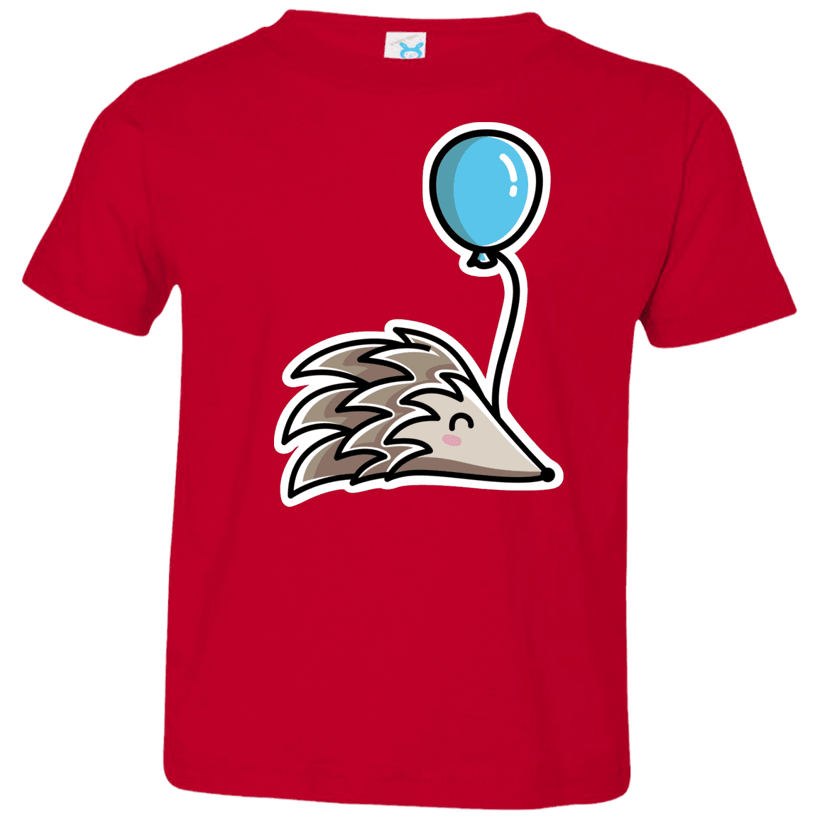 T-Shirts Red / 2T Kawaii Hedgehog with Balloon Toddler Premium T-Shirt