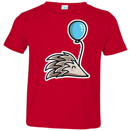 T-Shirts Red / 2T Kawaii Hedgehog with Balloon Toddler Premium T-Shirt