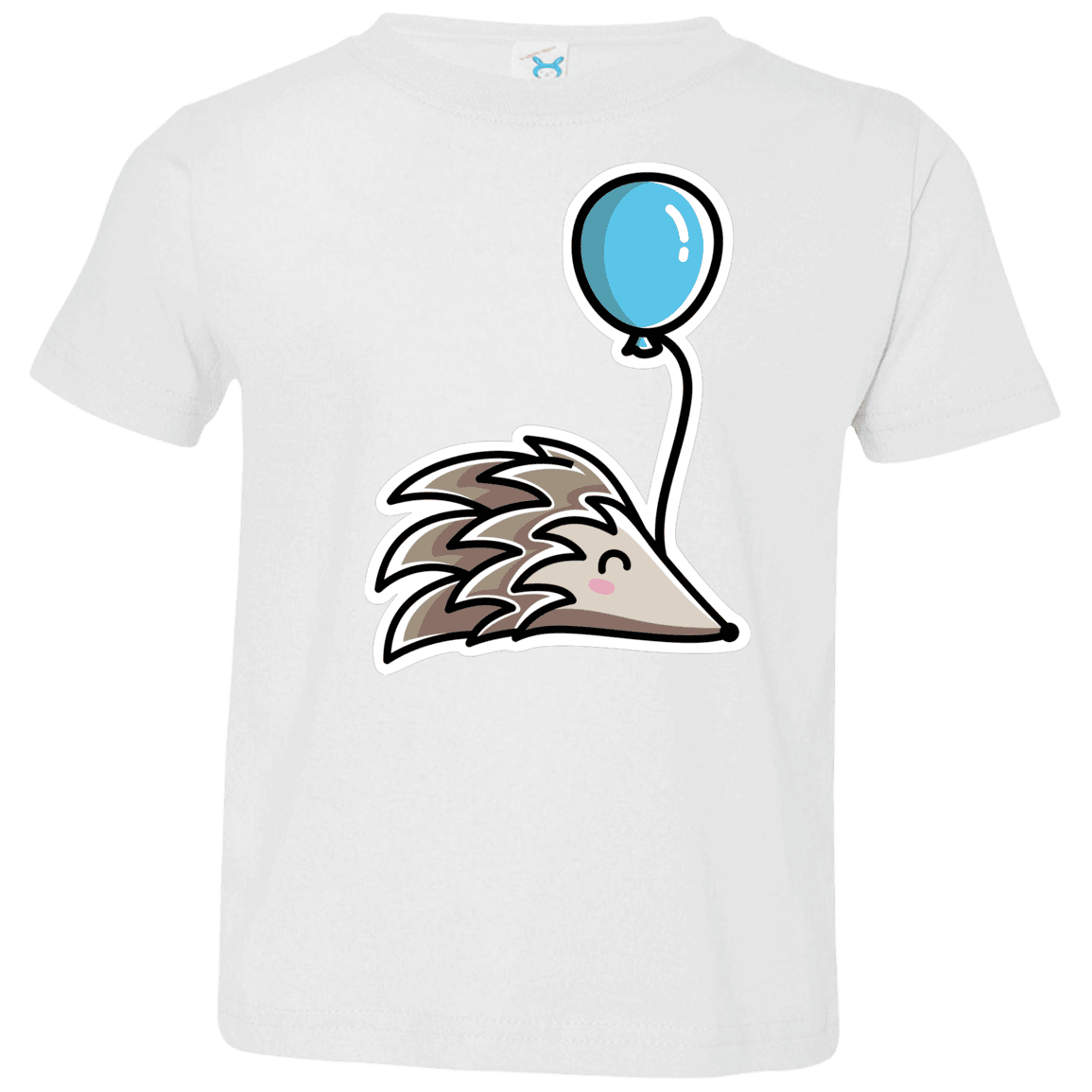 T-Shirts White / 2T Kawaii Hedgehog with Balloon Toddler Premium T-Shirt