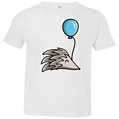 T-Shirts White / 2T Kawaii Hedgehog with Balloon Toddler Premium T-Shirt