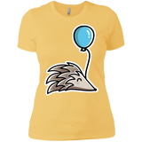 T-Shirts Banana Cream/ / X-Small Kawaii Hedgehog with Balloon Women's Premium T-Shirt