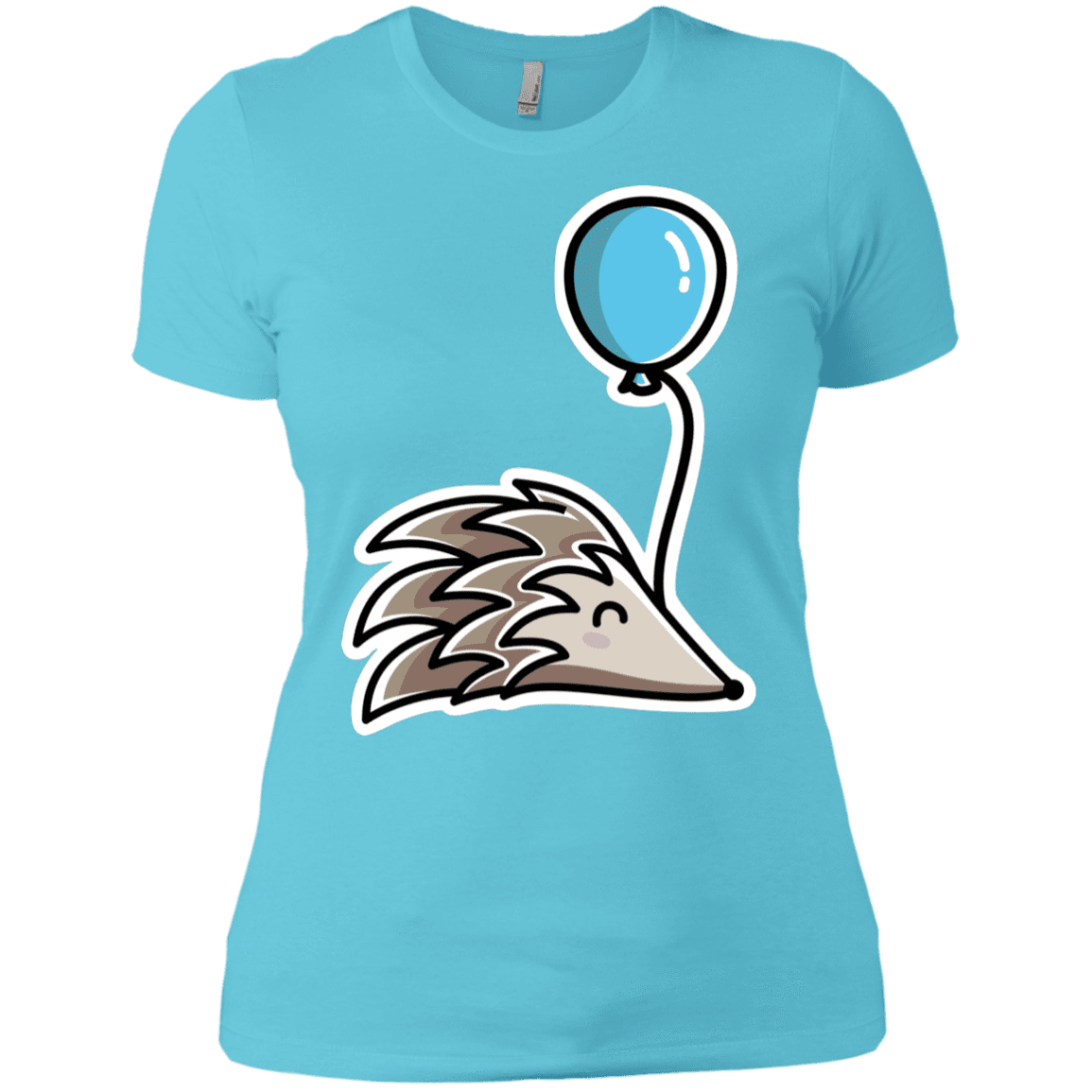 T-Shirts Cancun / X-Small Kawaii Hedgehog with Balloon Women's Premium T-Shirt
