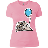 T-Shirts Light Pink / X-Small Kawaii Hedgehog with Balloon Women's Premium T-Shirt