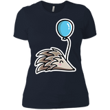 T-Shirts Midnight Navy / X-Small Kawaii Hedgehog with Balloon Women's Premium T-Shirt