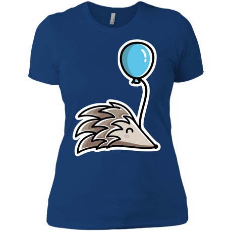 T-Shirts Royal / X-Small Kawaii Hedgehog with Balloon Women's Premium T-Shirt