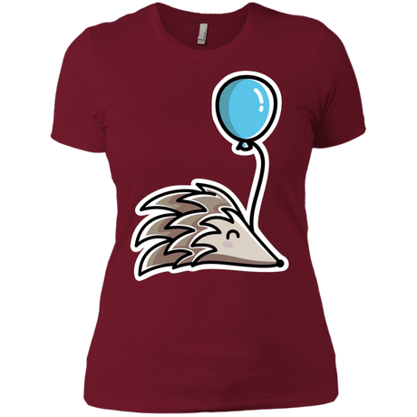 T-Shirts Scarlet / S Kawaii Hedgehog with Balloon Women's Premium T-Shirt
