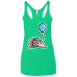 T-Shirts Envy / X-Small Kawaii Hedgehog with Balloon Women's Triblend Racerback Tank
