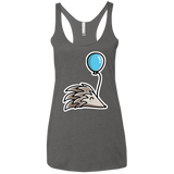 T-Shirts Premium Heather / X-Small Kawaii Hedgehog with Balloon Women's Triblend Racerback Tank