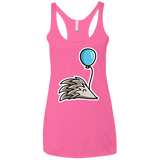 T-Shirts Vintage Pink / X-Small Kawaii Hedgehog with Balloon Women's Triblend Racerback Tank