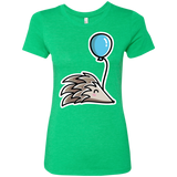 T-Shirts Envy / S Kawaii Hedgehog with Balloon Women's Triblend T-Shirt