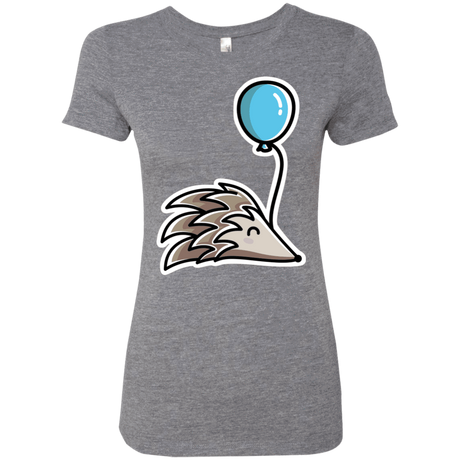 T-Shirts Premium Heather / S Kawaii Hedgehog with Balloon Women's Triblend T-Shirt