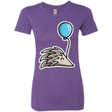 T-Shirts Purple Rush / S Kawaii Hedgehog with Balloon Women's Triblend T-Shirt
