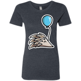 T-Shirts Vintage Navy / S Kawaii Hedgehog with Balloon Women's Triblend T-Shirt
