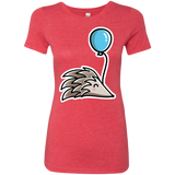 T-Shirts Vintage Red / S Kawaii Hedgehog with Balloon Women's Triblend T-Shirt