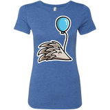 T-Shirts Vintage Royal / S Kawaii Hedgehog with Balloon Women's Triblend T-Shirt