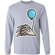 T-Shirts Sport Grey / YS Kawaii Hedgehog with Balloon Youth Long Sleeve T-Shirt
