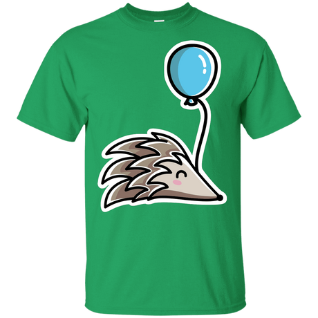 T-Shirts Irish Green / YXS Kawaii Hedgehog with Balloon Youth T-Shirt