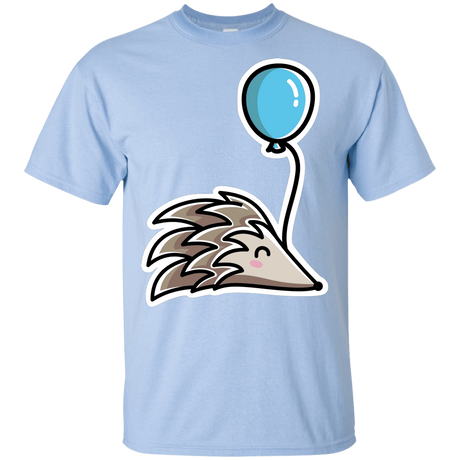 T-Shirts Light Blue / YXS Kawaii Hedgehog with Balloon Youth T-Shirt