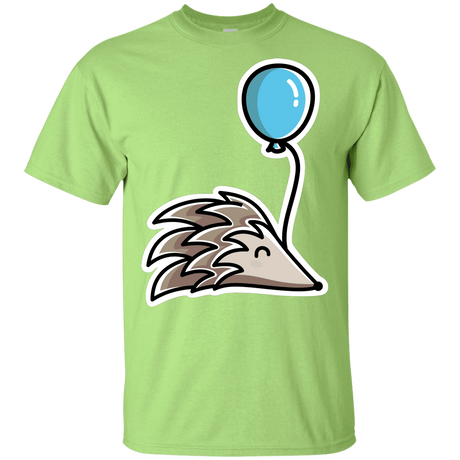 T-Shirts Mint Green / YXS Kawaii Hedgehog with Balloon Youth T-Shirt