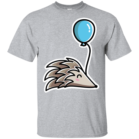 T-Shirts Sport Grey / YXS Kawaii Hedgehog with Balloon Youth T-Shirt