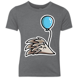 T-Shirts Premium Heather / YXS Kawaii Hedgehog with Balloon Youth Triblend T-Shirt