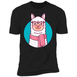T-Shirts Black / S Kawaii Hipster Llama Men's Premium T-Shirt