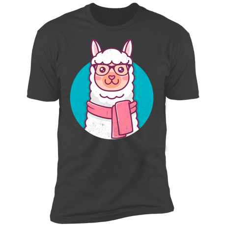 T-Shirts Heavy Metal / S Kawaii Hipster Llama Men's Premium T-Shirt