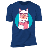 T-Shirts Royal / S Kawaii Hipster Llama Men's Premium T-Shirt