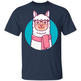 T-Shirts Navy / S Kawaii Hipster Llama T-Shirt