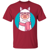 T-Shirts Cardinal / YXS Kawaii Hipster Llama Youth T-Shirt