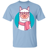 T-Shirts Light Blue / YXS Kawaii Hipster Llama Youth T-Shirt