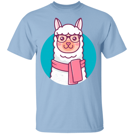 T-Shirts Light Blue / YXS Kawaii Hipster Llama Youth T-Shirt