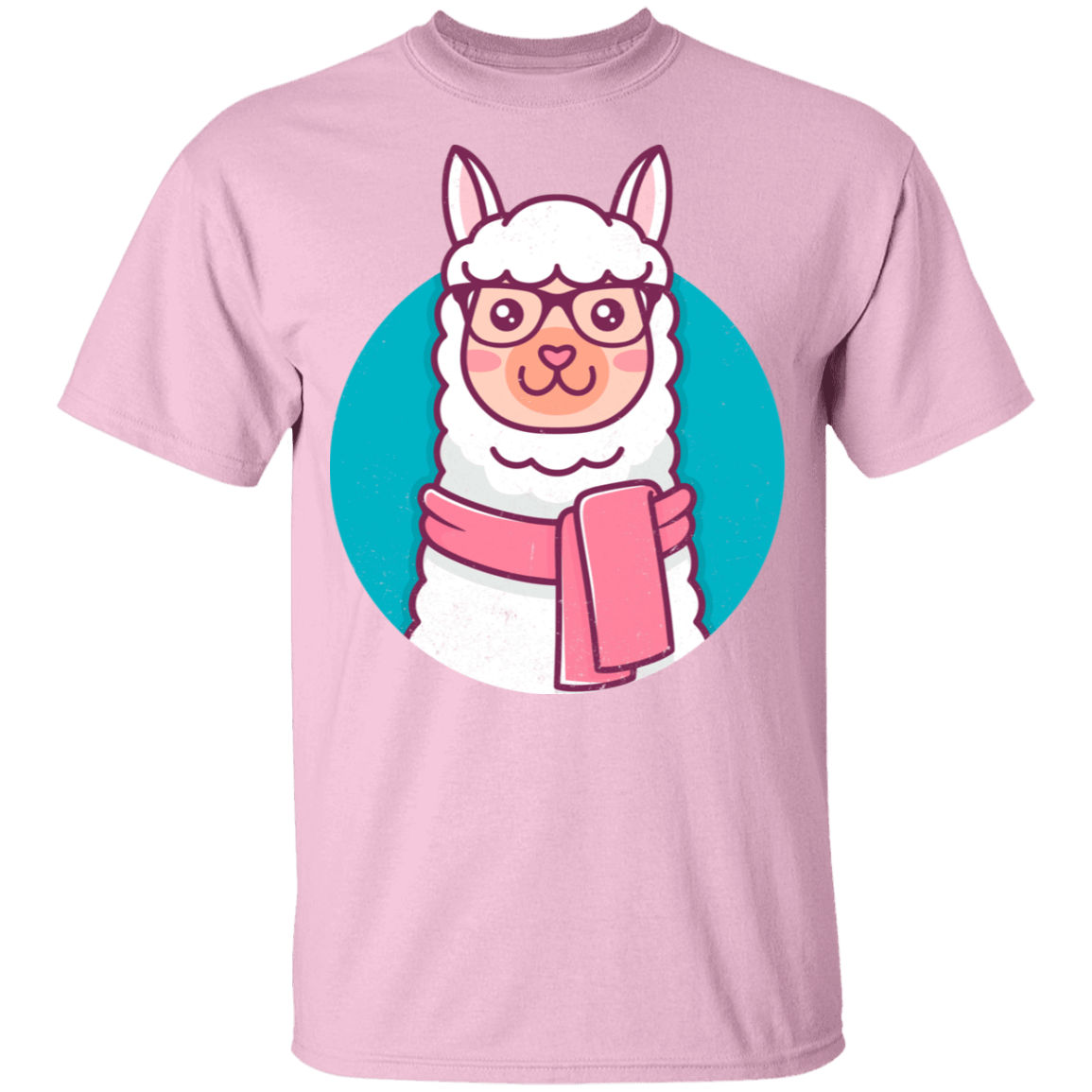 T-Shirts Light Pink / YXS Kawaii Hipster Llama Youth T-Shirt
