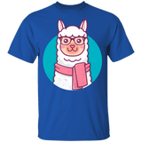T-Shirts Royal / YXS Kawaii Hipster Llama Youth T-Shirt