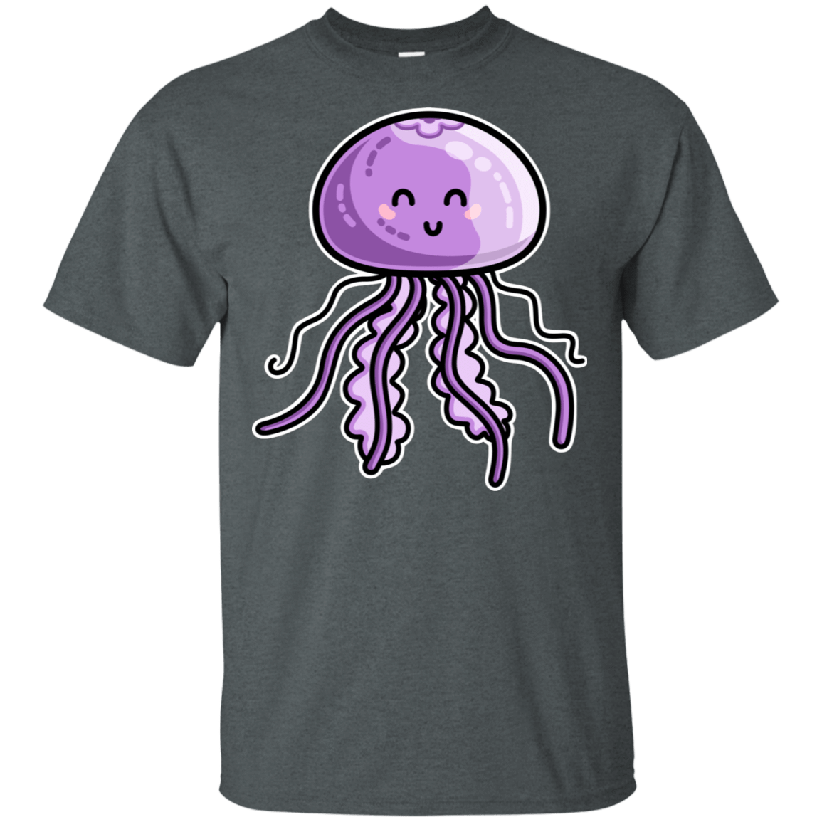 T-Shirts Dark Heather / S Kawaii Jellyfish T-Shirt