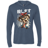 T-Shirts Indigo / X-Small Kawaii Kill Triblend Long Sleeve Hoodie Tee