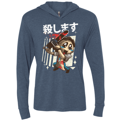 T-Shirts Indigo / X-Small Kawaii Kill Triblend Long Sleeve Hoodie Tee