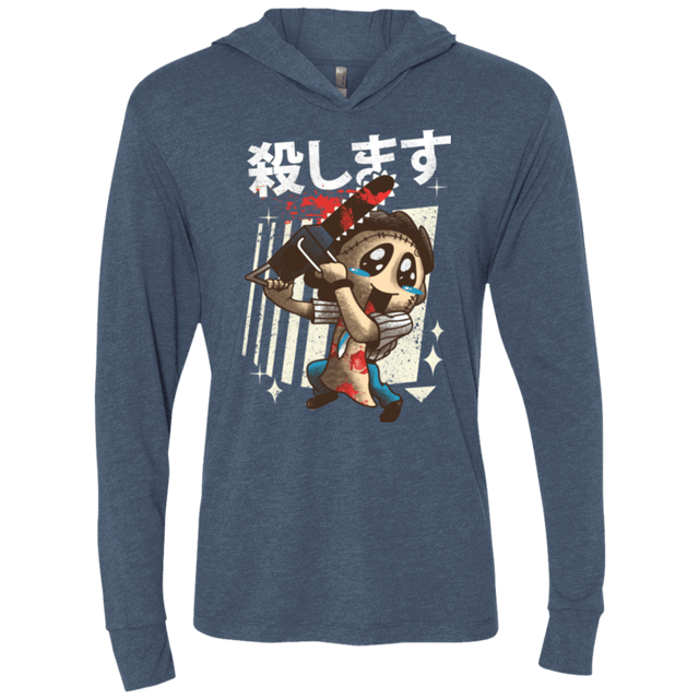 T-Shirts Indigo / X-Small Kawaii Kill Triblend Long Sleeve Hoodie Tee