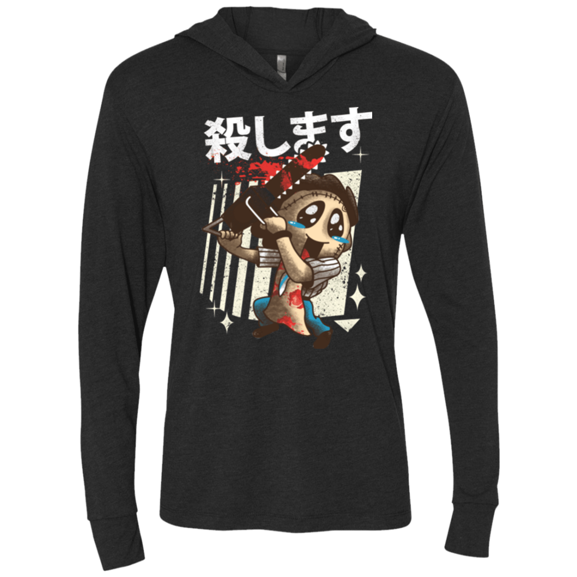 T-Shirts Vintage Black / X-Small Kawaii Kill Triblend Long Sleeve Hoodie Tee